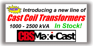 NEW ! Cast Coil Transformers In Stock